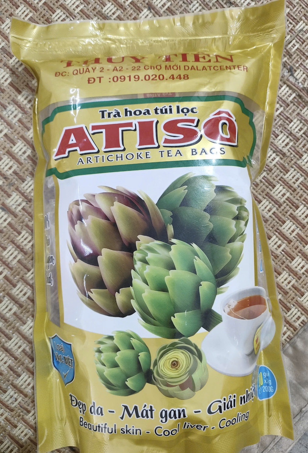 Trà Hoa Túi Lọc Atiso Thủy Tiên 200g